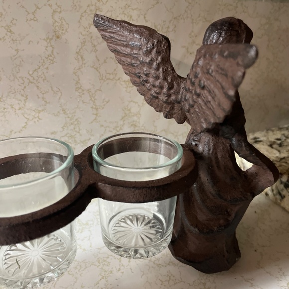COPY - Cast iron Angels candle holders very heavy - Picture 3 of 4